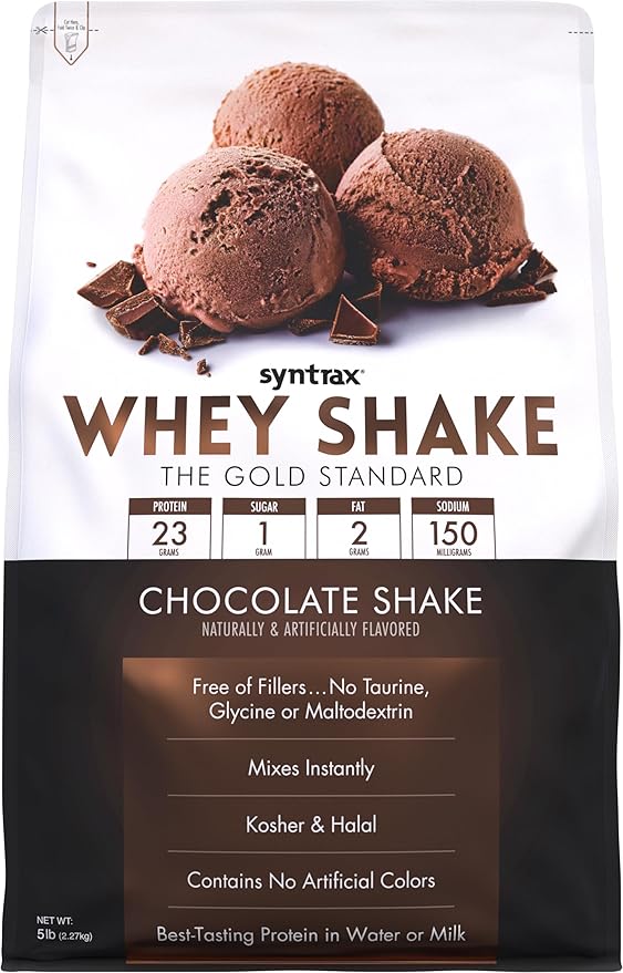 Syntrax Whey Shake Protein Powder, 5 lbs